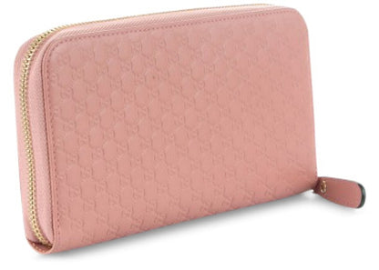 Gucci Zip Around Wallet Microguccissima Pink