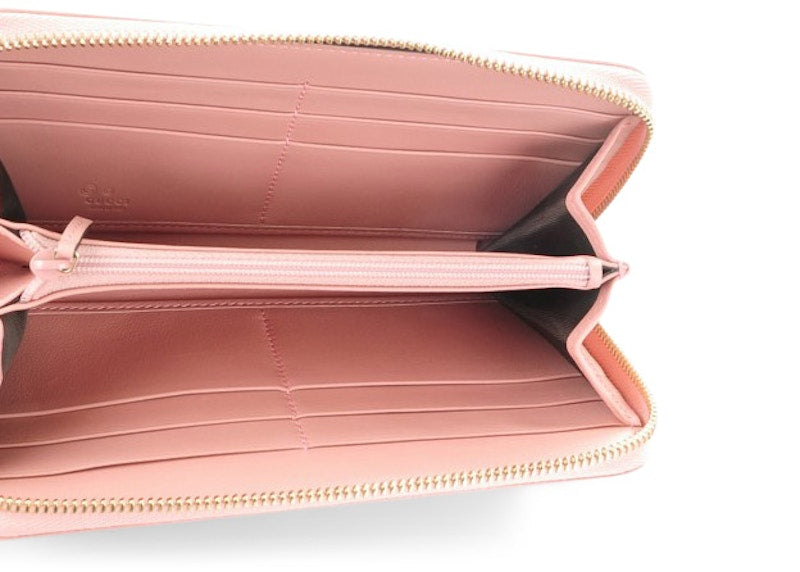 Gucci Zip Around Wallet Microguccissima Pink