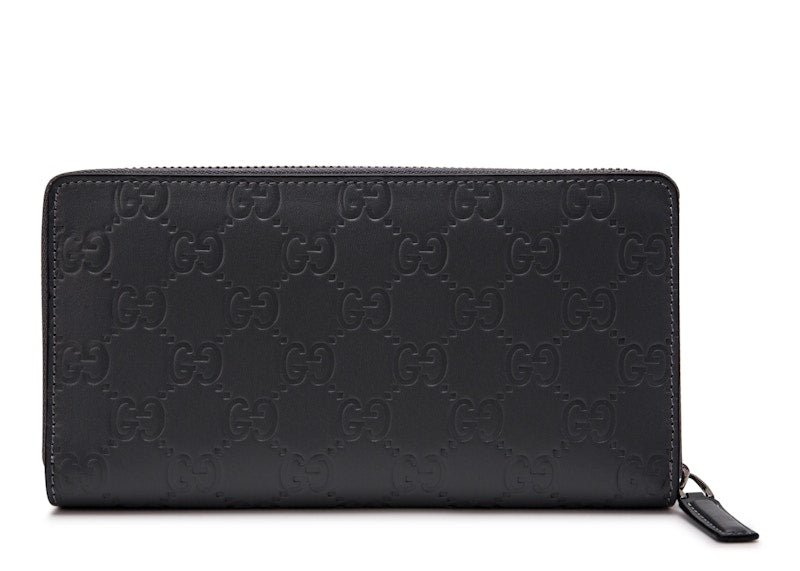 Gucci Zip Around Wallet Signature Grey