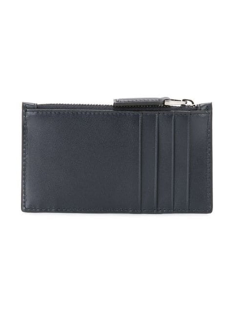 Gucci Zip Coin Pouch Card Case Guccissima Blue