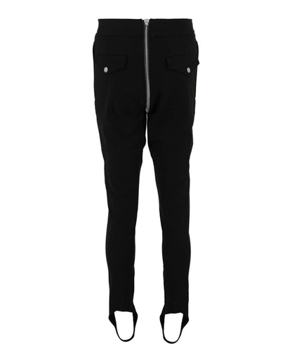 Gucci Zipper-Detail Stirrup Pants Black