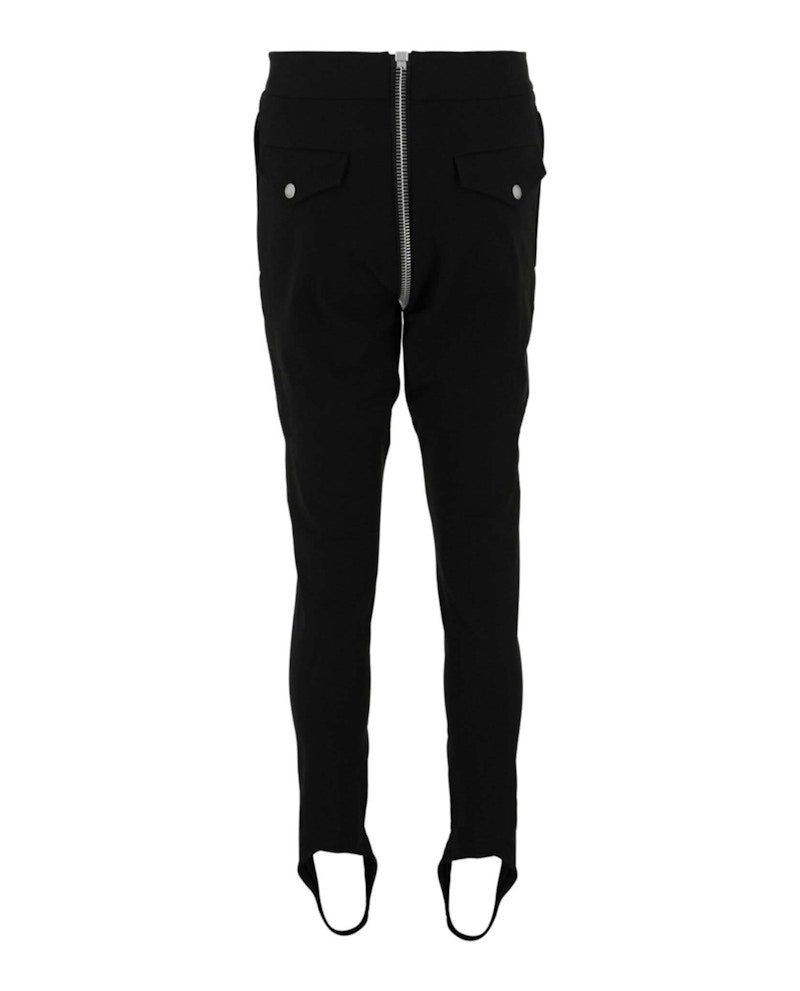 Gucci Zipper-Detail Stirrup Pants Black