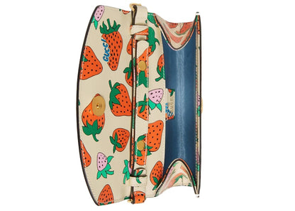 Gucci Zumi Bag Strawberry Mini Ivory Multicolor
