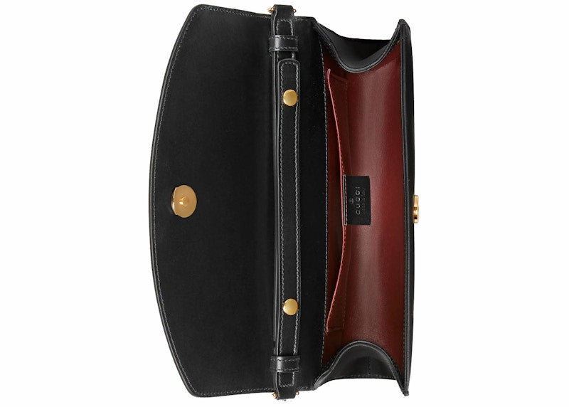 Gucci Zumi Shoulder Bag Smooth Leather Small Black