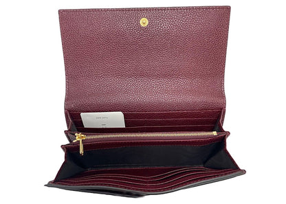 Gucci Zumi Snap Over Wallet Burgundy