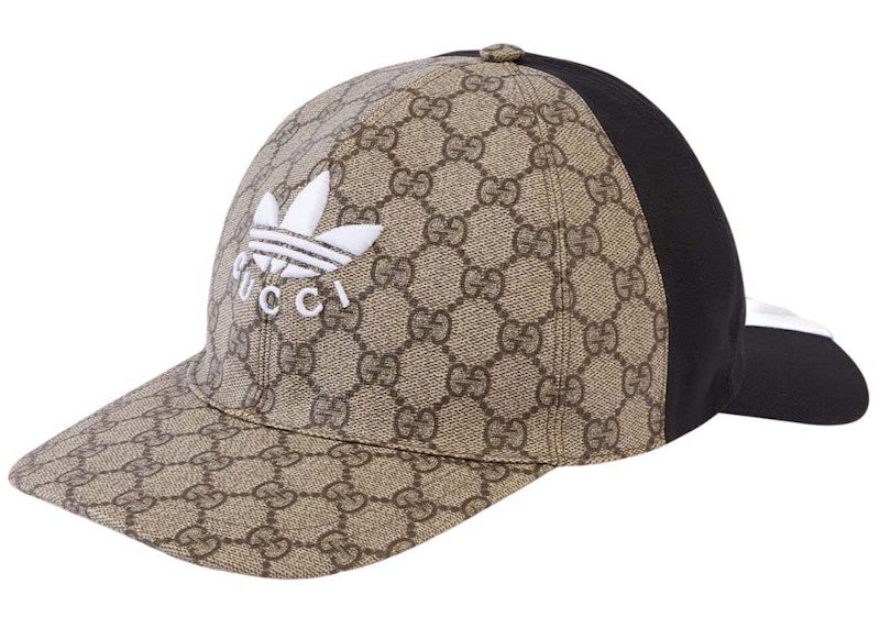 Gucci x Adidas Double Sided Baseball Hat Black/Beige