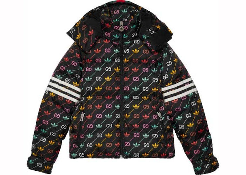 Gucci x Adidas Down Jacket Black Multi