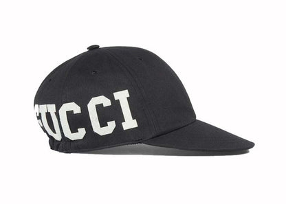 Gucci Gucci 25 Logo Baseball Cap Black