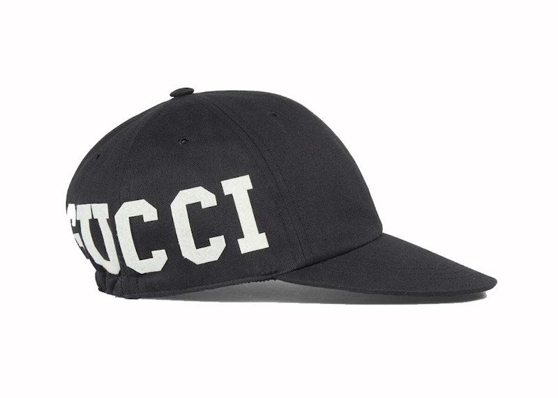 Gucci Gucci 25 Logo Baseball Cap Black