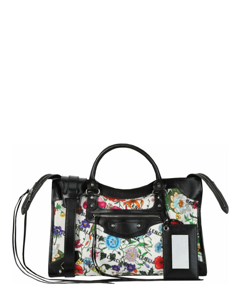 Gucci x Balenciaga Large Flora City Bag Multi