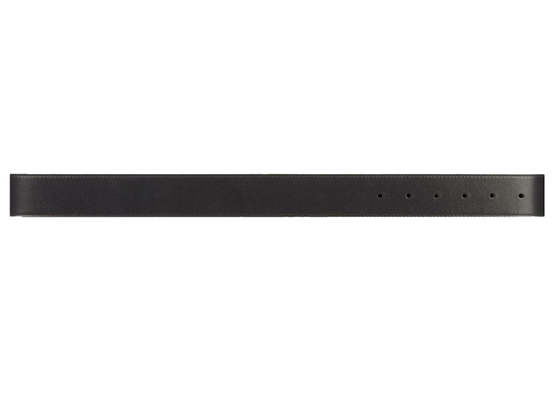 Gucci x Balenciaga The Hacker Project BB Calfskin Belt Black/Silver