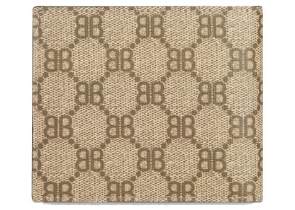 Gucci x Balenciaga The Hacker Project Bi-Fold Wallet Beige