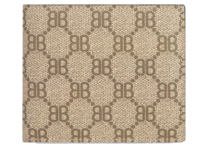 Gucci x Balenciaga The Hacker Project Bi-Fold Wallet Beige