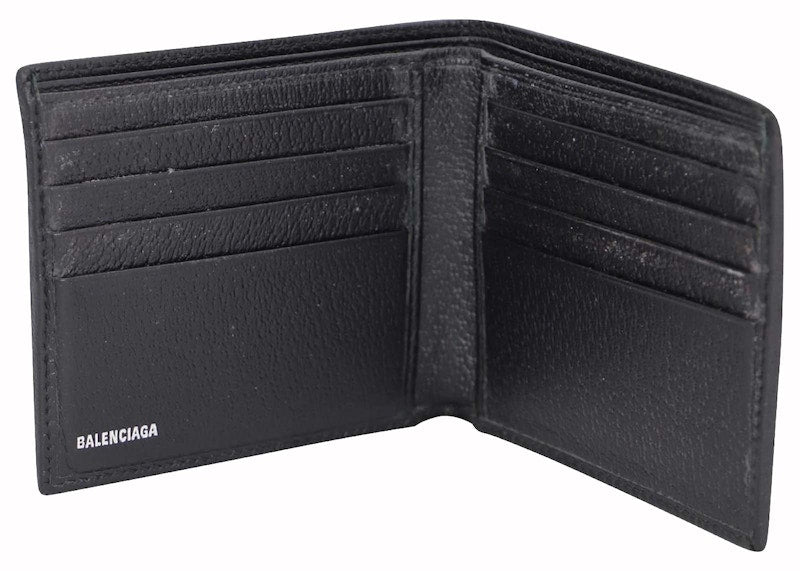 Gucci x Balenciaga The Hacker Project Bi-Fold Wallet (Double Bill Compartment) Black