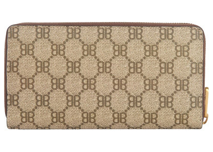 Gucci x Balenciaga The Hacker Project Continental Zip Wallet Beige