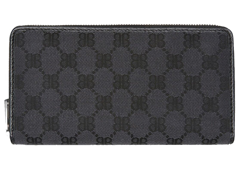Gucci x Balenciaga The Hacker Project Continental Zip Wallet Black