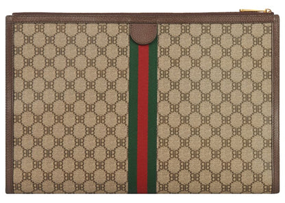 Gucci x Balenciaga The Hacker Project Graffiti Laptop Pouch Beige