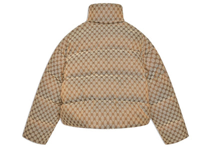 Gucci x Balenciaga Womens The Hacker Project Hacker BB Puffer Jacket Beige/Ebony