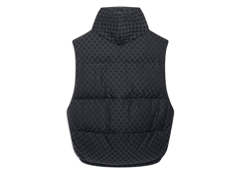 Gucci x Balenciaga Womens The Hacker Project Hacker Cocoon Puffer Gilet Vest Black