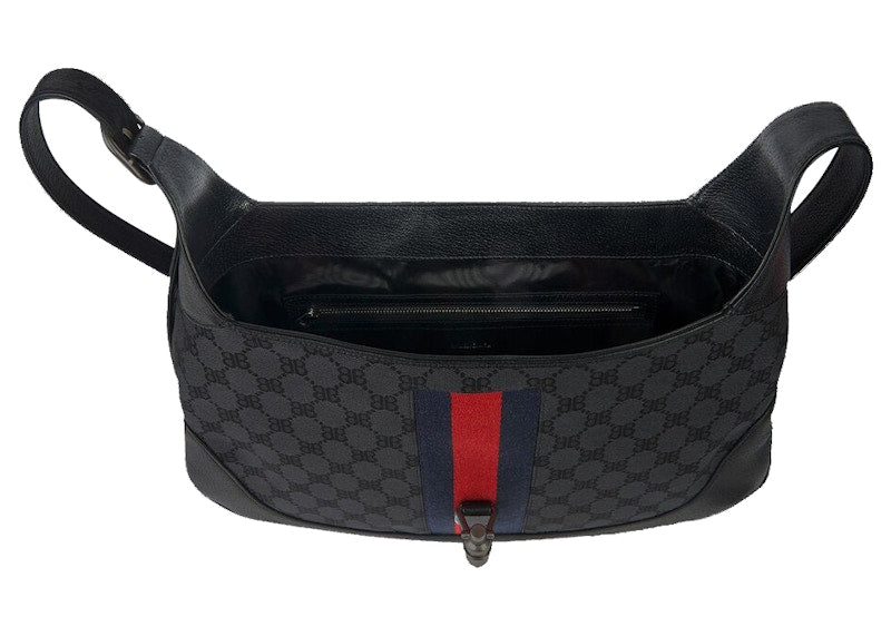 Gucci x Balenciaga The Hacker Project Medium Hobo Bag Black