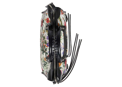 Gucci x Balenciaga The Hacker Project Medium Neo Classic Bag White Flora Canvas