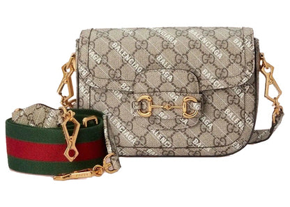 Gucci x Balenciaga The Hacker Project Mini Gucci Horsebit 1955 Beige/Ebony