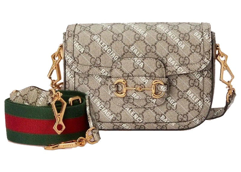 Gucci x Balenciaga The Hacker Project Mini Gucci Horsebit 1955 Beige/Ebony