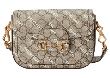 Gucci x Balenciaga The Hacker Project Mini Gucci Horsebit 1955 Beige/Ebony