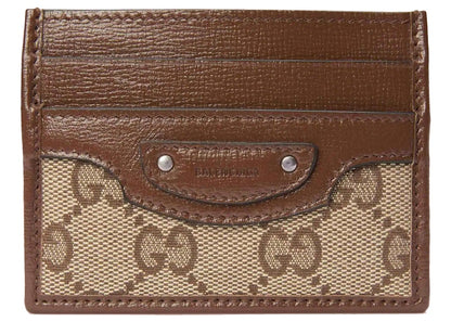 Gucci x Balenciaga The Hacker Project Neo Classic Card Case Beige/Ebony