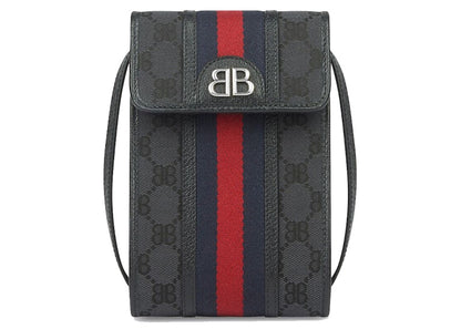 Gucci x Balenciaga The Hacker Project Phone Bag Black