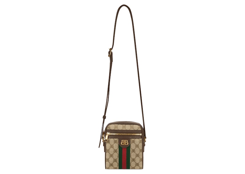 Gucci x Balenciaga The Hacker Project Shoulder Zip Bag Beige