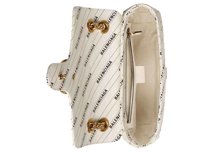 Gucci x Balenciaga The Hacker Project Small GG Marmont Bag White