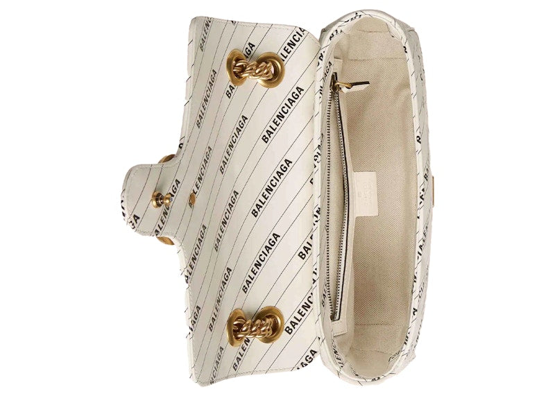 Gucci x Balenciaga The Hacker Project Small GG Marmont Bag White