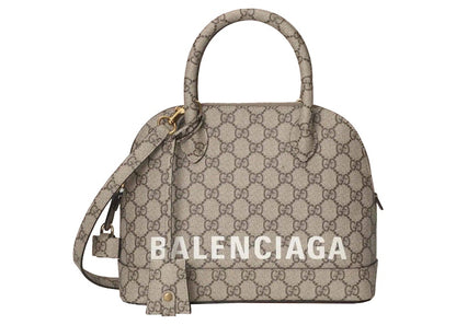 Gucci x Balenciaga The Hacker Project Small Ville Bag Beige/Ebony