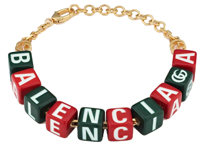 Gucci x Balenciaga The Hacker Project Symbols Bracelet Green/Red
