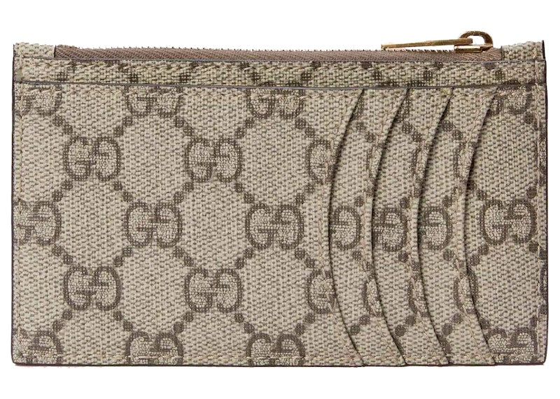 Gucci x Balenciaga The Hacker Project Zip Card Case Beige/Ebony