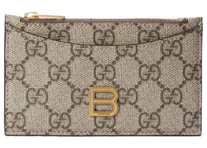 Gucci x Balenciaga The Hacker Project Zip Card Case Beige/Ebony
