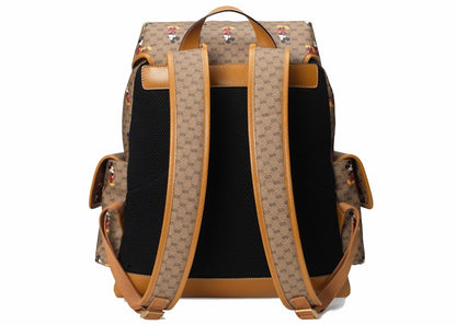 Gucci x Disney Backpack Mini GG Supreme Mickey Mouse Medium Beige