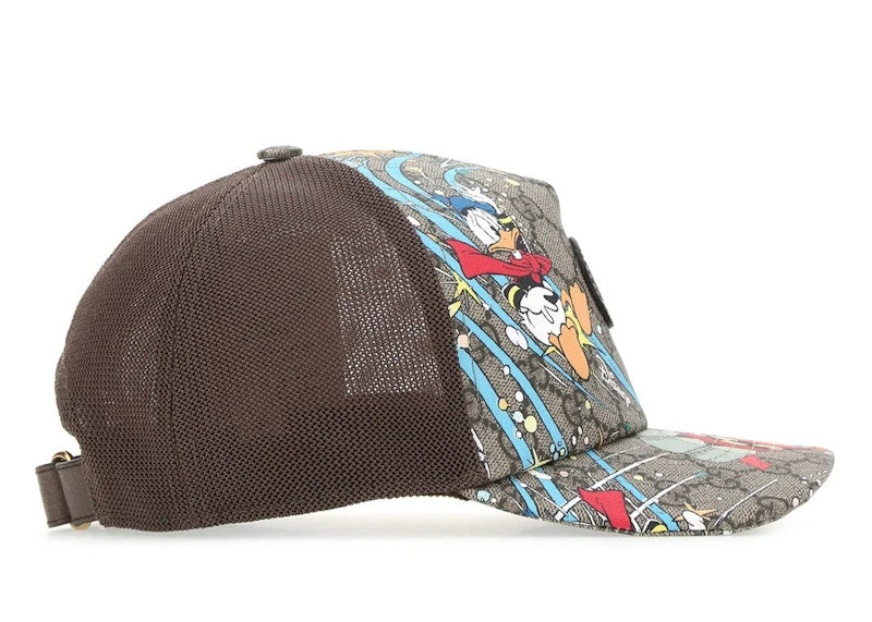 Gucci x Disney Donald Duck Print Trucker Cap Ebony/Beige/Black/Multi