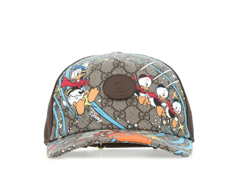 Gucci x Disney Donald Duck Print Trucker Cap Ebony/Beige/Black/Multi