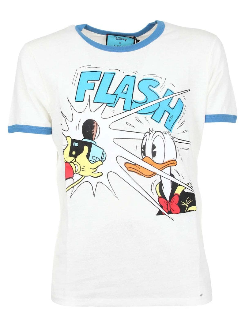 Gucci x Disney Donuld Duck T-Shirt White/Blue