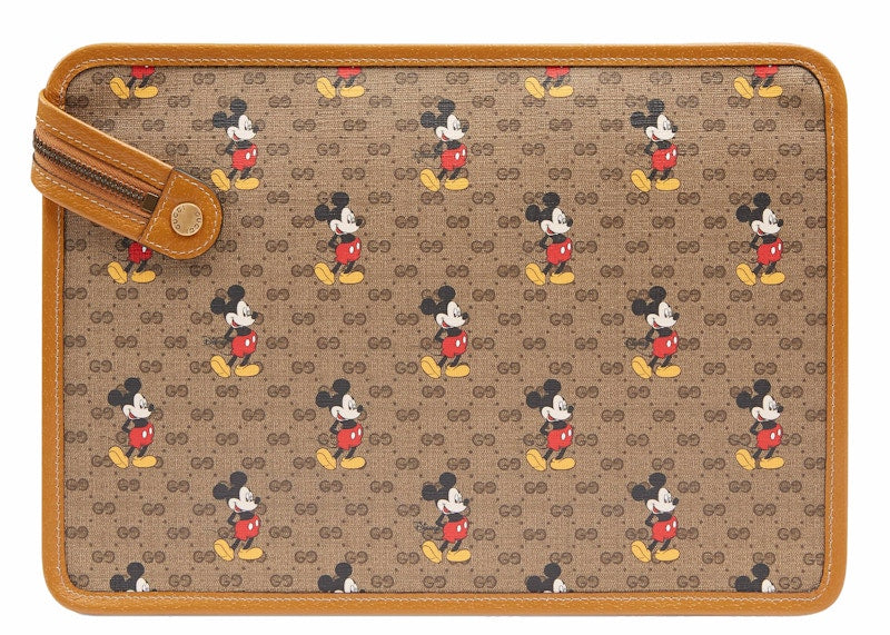 Gucci x Disney Pouch Mini GG Supreme Mickey Mouse Beige
