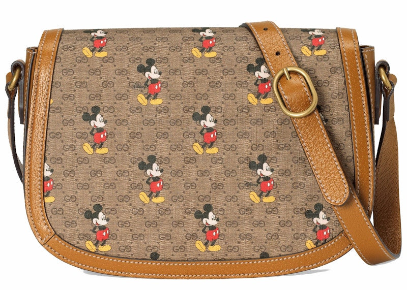 Gucci x Disney Shoulder Bag Mini GG Supreme Mickey Mouse Small Beige