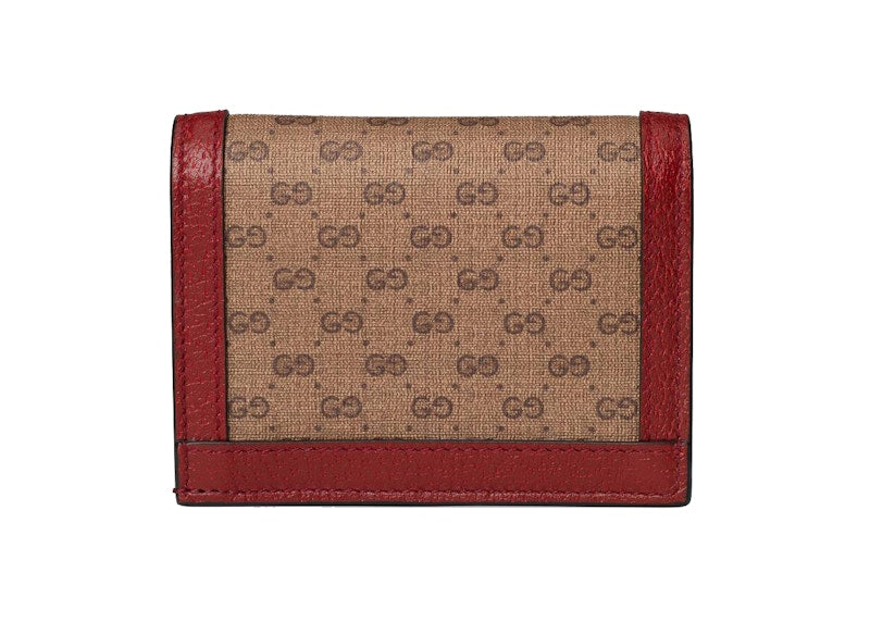 Gucci x Doraemon Card Case Beige/Red