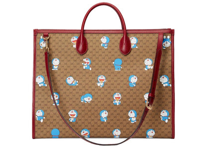 Gucci x Doraemon Tote Bag Large Ebony/Beige