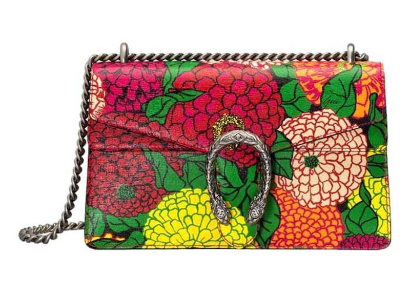Gucci x Ken Scott Dionysus Floral Print Leather Shoulder Bag Floral Print
