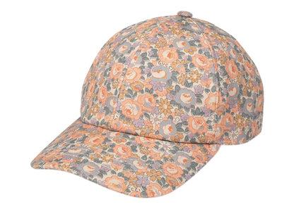 Gucci x Liberty London Floral Baseball Velcro Strap Cap Pink/Light Blue/Ivory