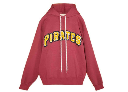 Gucci x MLB 2022 Cotton Jersey Sweatshirt with Pirates Patch Bordeaux