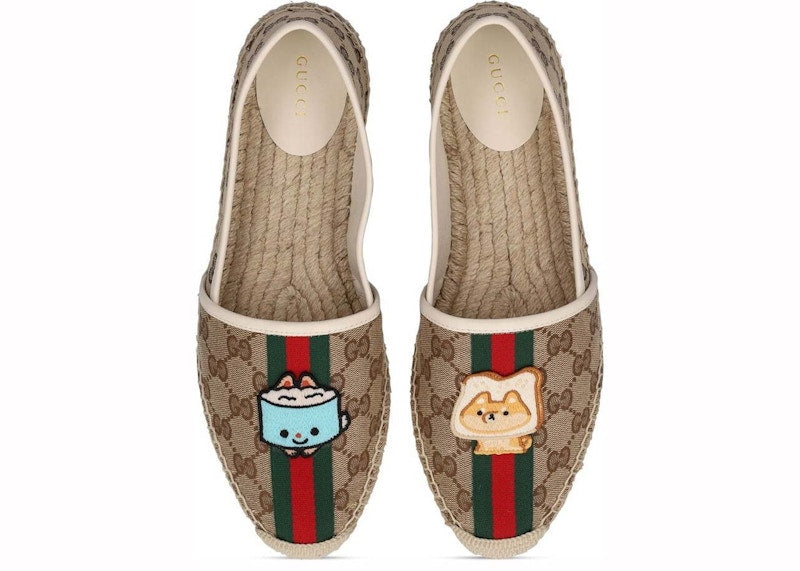 Gucci x Pikarar Appliqu GG Shoes Beige Multi (Women's)
