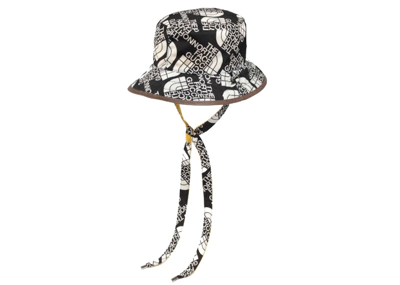 Gucci x The North Face Reversible Hat in TNF Canvas and Nylon Black/White